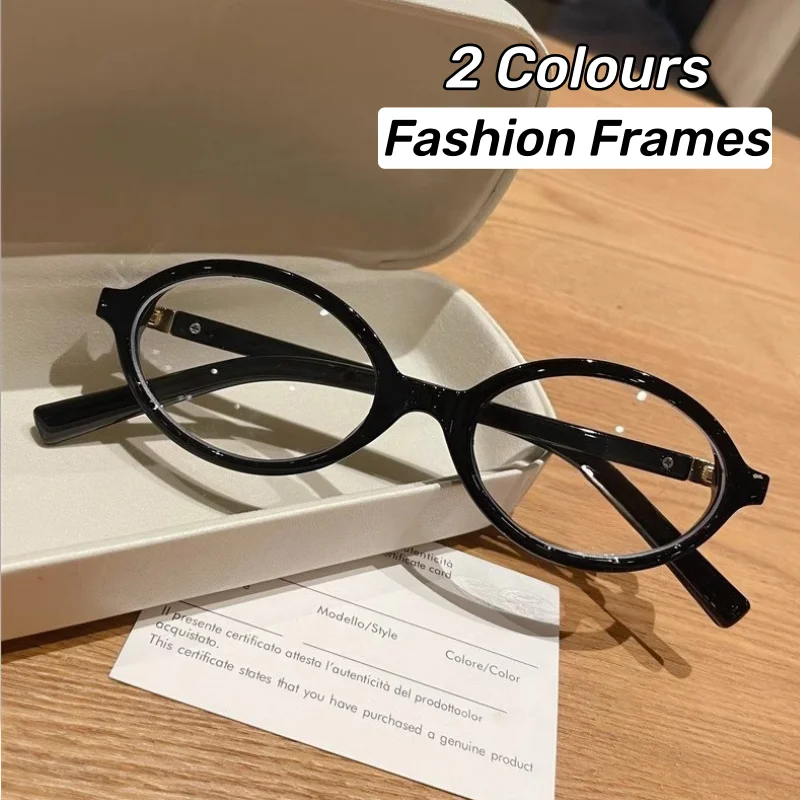 

Luxury Brand Designer Popular Eyeglass Frames Fashion Vintage Small Frame Oval Men's Glasses Frames Women's INS Style Glasses