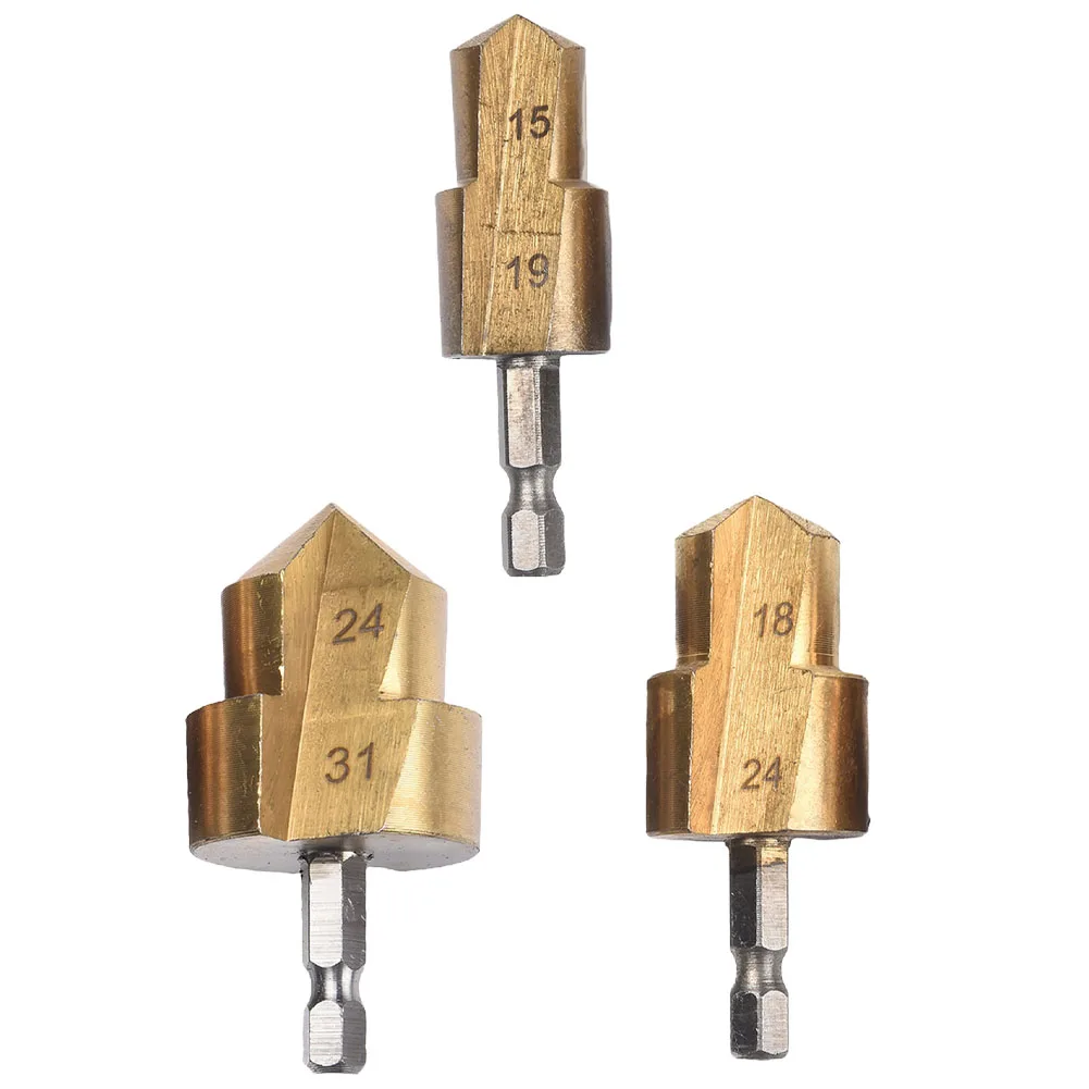 Broca PPR de expansión de tubería de agua de 2 piezas, vástago hexagonal de 6,35mm, herramienta de perforación de cabeza de 20/25/32mm para taladro de reparación de fontanero
