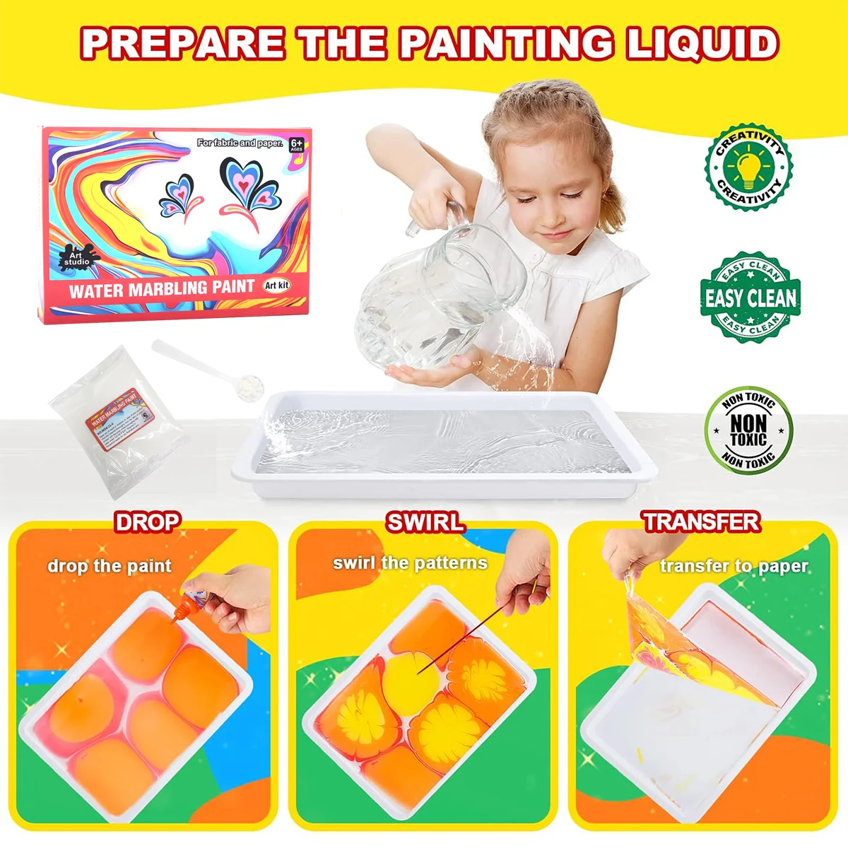 Children's Water Drawing Set, Handmade DIY Drawing Montessori Educational Toys