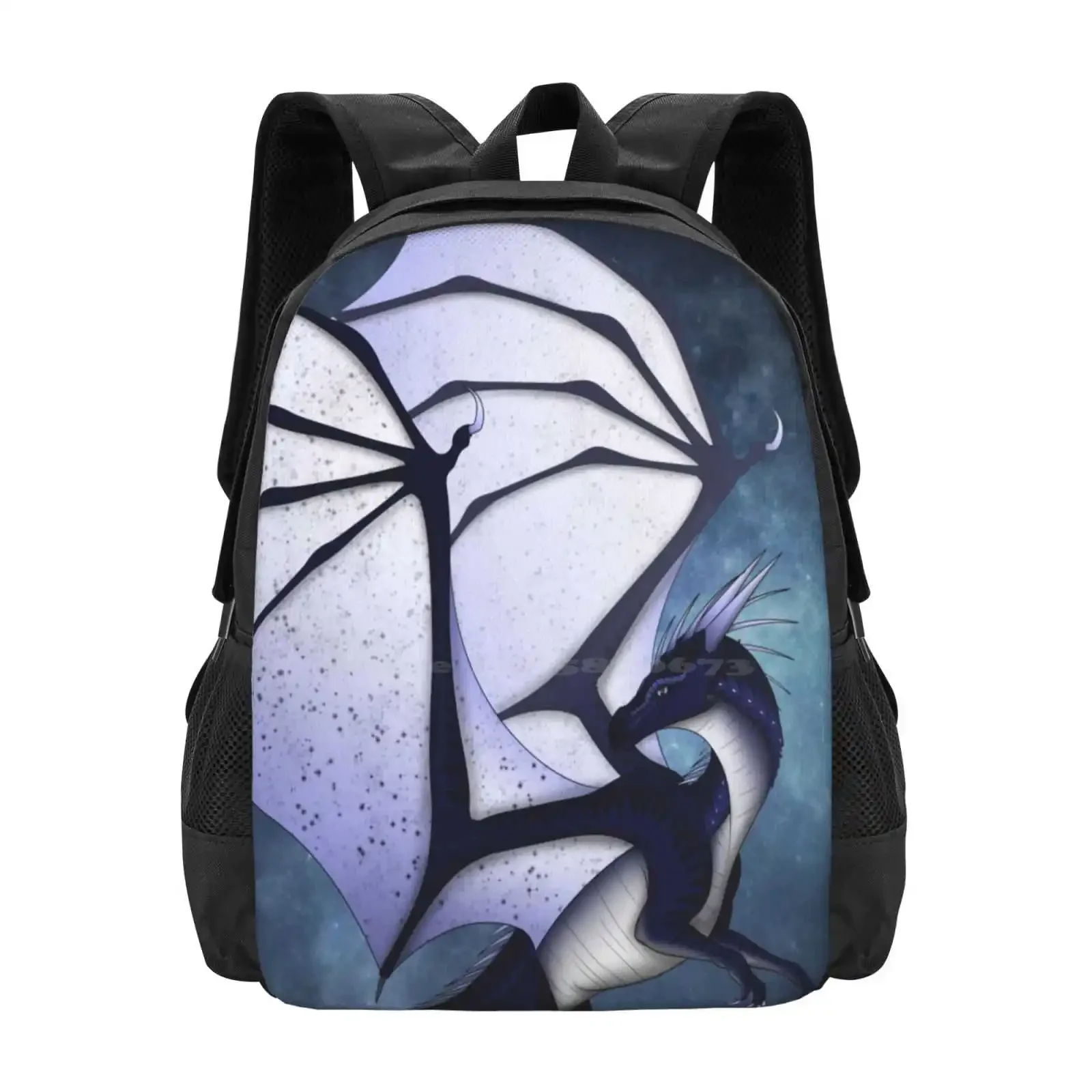 

Whiteout-Wings Of Fire New Arrivals Unisex Bags Student Bag Backpack Whiteout Wings Fire Icewing Nightwing Dragon