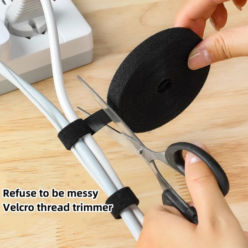 5M Solid Color Cable Ties Power Wire Loop Free Cut Nylon Reusable Cable Tie Storage Cable Management Straps