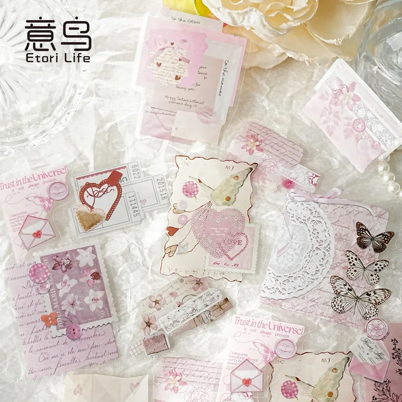 

15pcs/1lot Kawaii Scrapbook Sticker Shattered Shadows in Concert Scrapbooking Supplies Planner Decorative Stationery