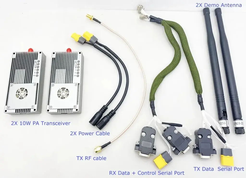 150km 200km wireless data transmission telemetry transceiver without video