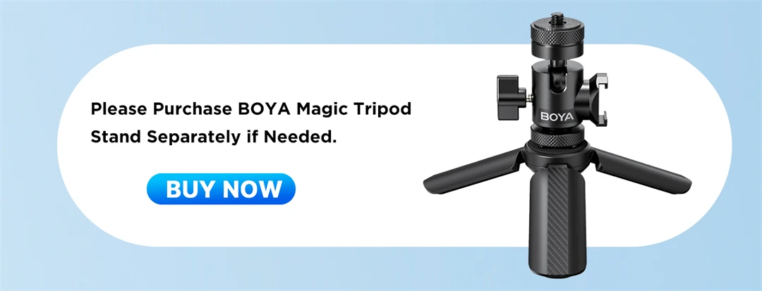BOYA Magic Kabelloses Lavaliermikrofon 4-in-1-Mikrofon für iPhone, Android, USB-C-Telefon, Kamera für Interviews und Live-Streaming – Detail 1