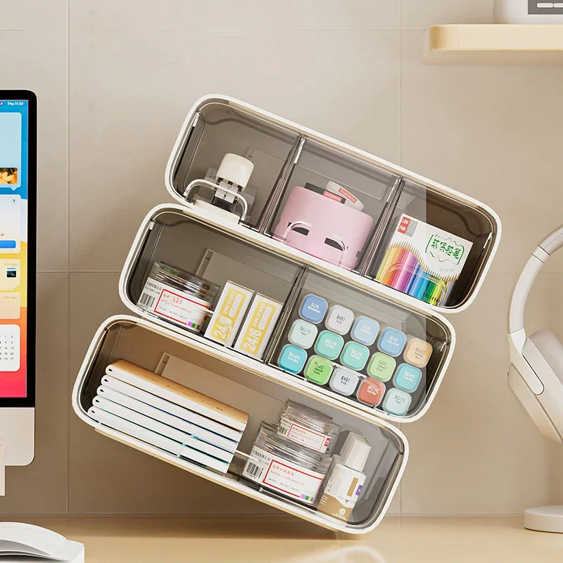 Multi-layer Desktop Storage Box Multi-function Drawer Storage Cabinet Cosmetics Rack Sundries Storage Box