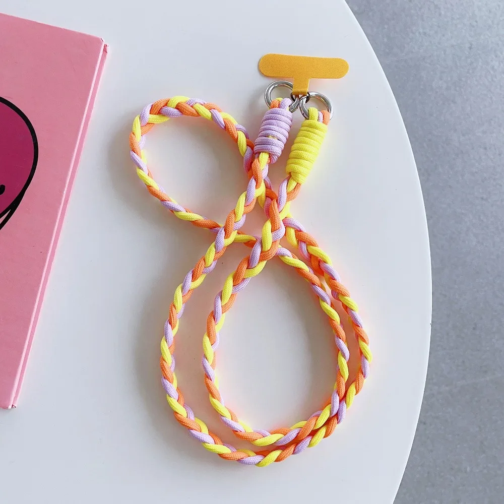 Universal Mobile Phone Lanyard Adjustable Detachable Neck Rope Colorful Crossbody Cell Phone Hanging Cord Strap Mobile Phone