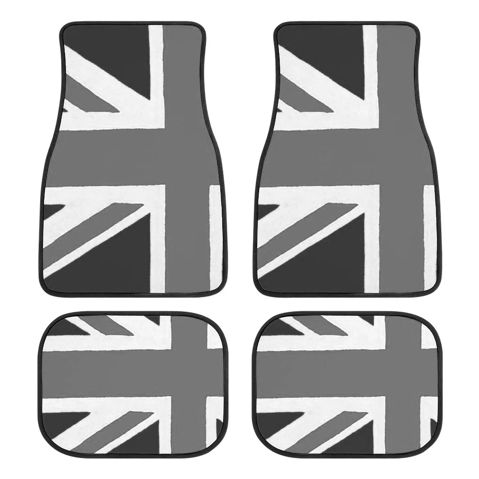 Custom Made Car Floor Mats Front & Rear Set Union Jack For Mini Cooper 2007-2023 R55 R56 R57 R60 R61 F54 F55 F56 F57 F60 Clu