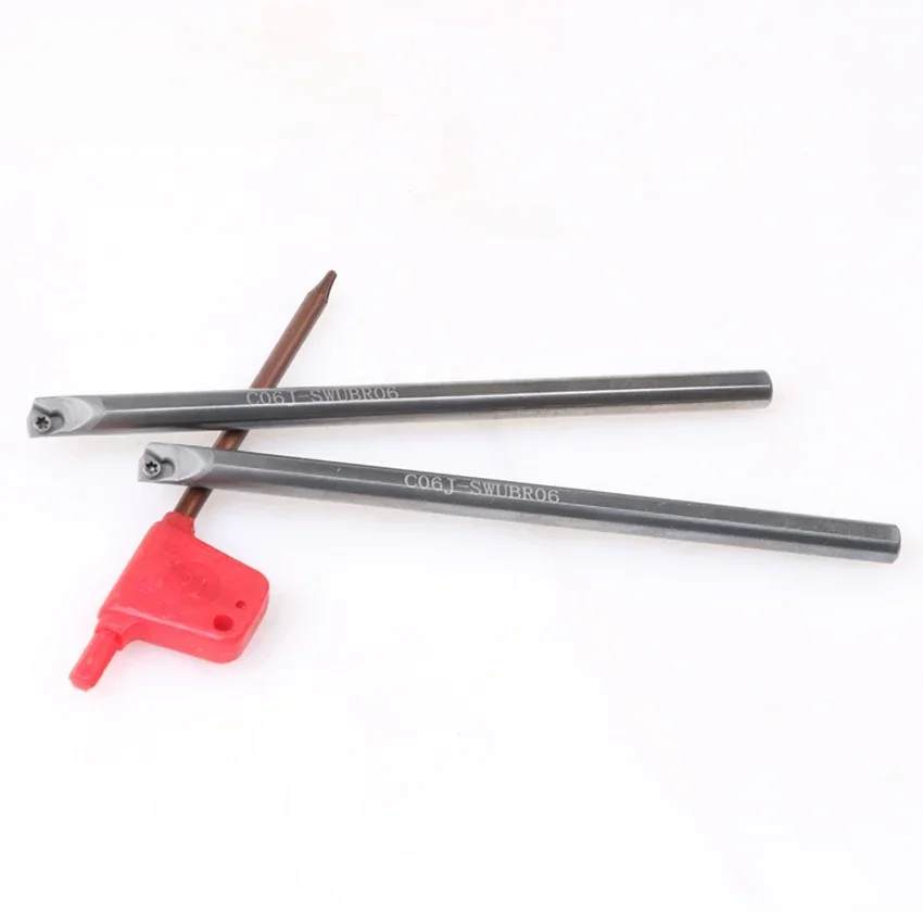 NEW C05H-SWUBR06 / C05H-SWUBL06 carbide tungsten steel anti-vibration internal turning tools inderts holder iner hole cutter bar