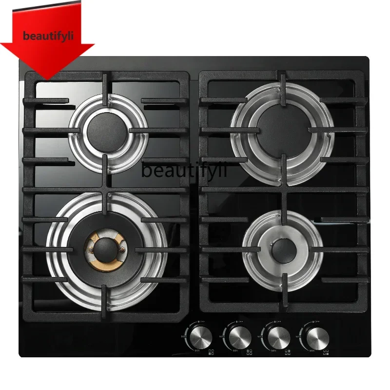 

A61 l Four-eye gas stove Household multi-head gas stove European natural gas embedded desktop stove