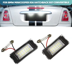 For Mini Cooper R56 R57 R58 R59 R50 R52 R53 LED License Plate Light 1PCS White Car Number Lamp Error Free