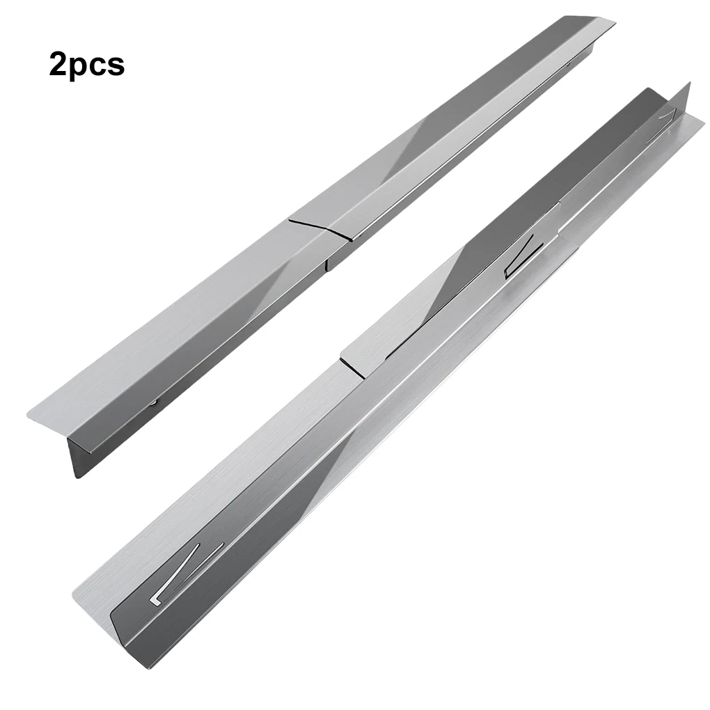 2x Retractable Stove Gap Covers Stainless Steel Range Trim Kit Included Stove Joint Filling Board