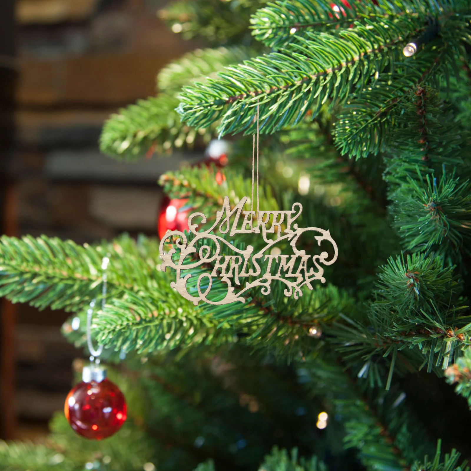 

20Pcs Xmas Wooden Ornaments Unfinished Cutouts DIY Painting Christmas Decorations Hanging Charms Holiday Craft Supplies