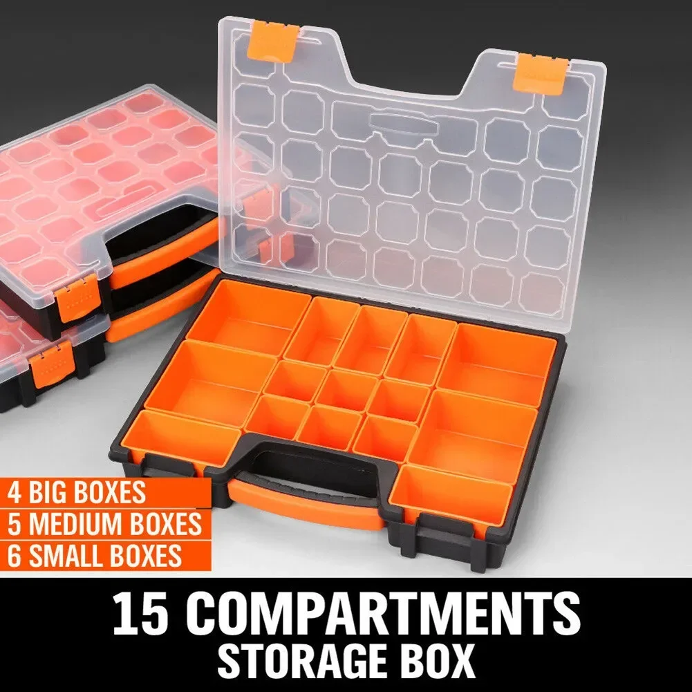 Part Storage Organizer With 22 Compartment Plastic Tool Box Bin Screw Case For Storing Different Odds And Ends For Arts, Crafts