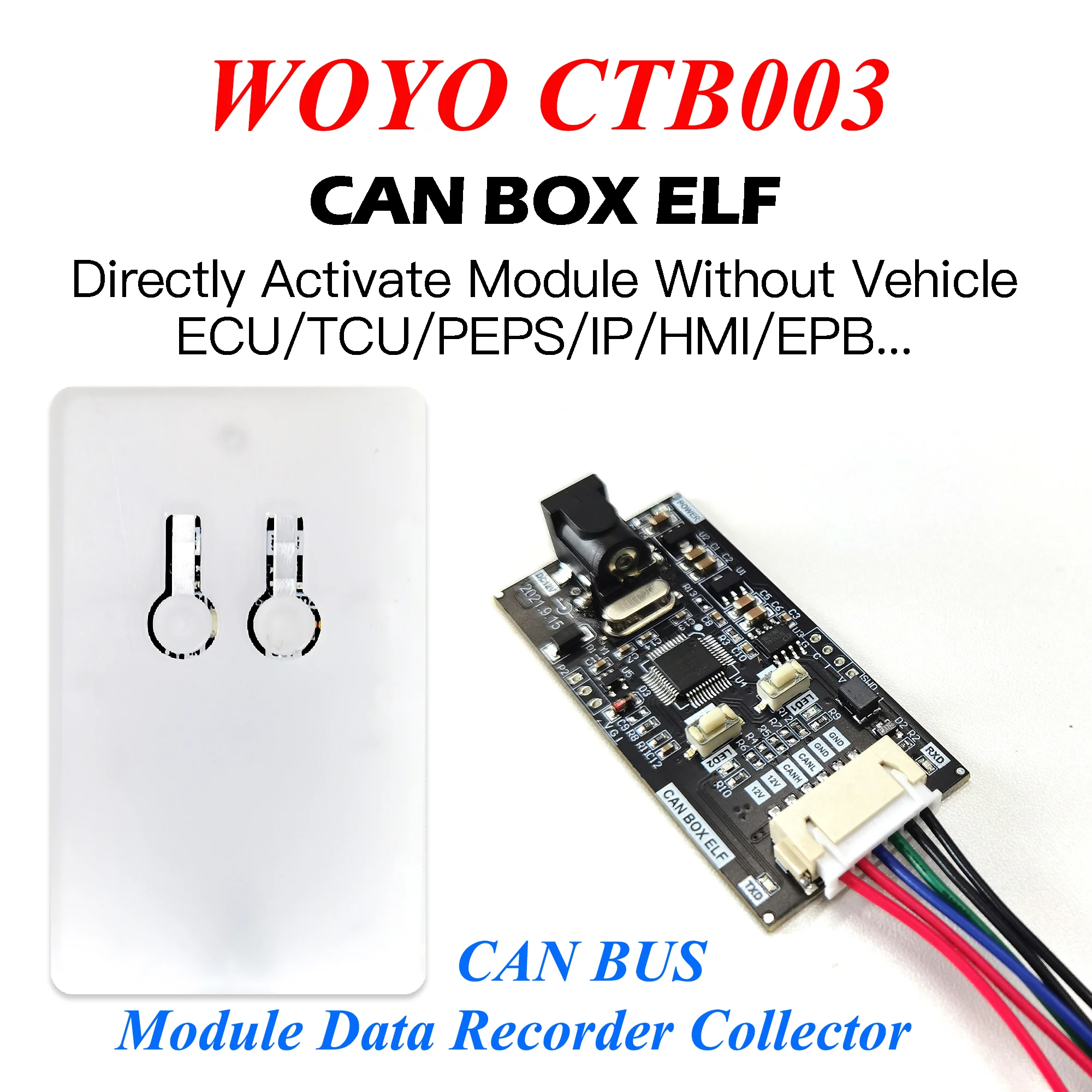 

WOYO CTB003 Автомобильный модуль CAN BUS, регистратор данных, коллектор CAN-тестер, коробка для EPS/IP/HMI, автомобильный диагностический инструмент