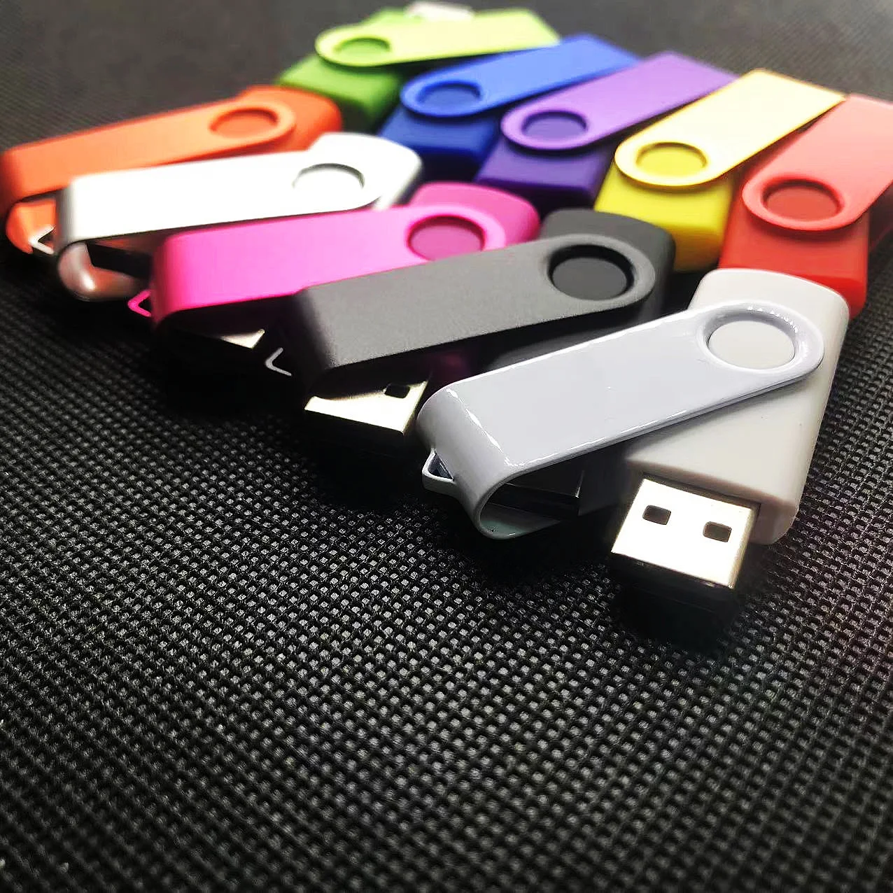 X 10PCS Custom UV Printing Color logo Metal Clips USB 2.0 4GB 8GB 16GB 32GB 64GB Memory Flash Pen drives