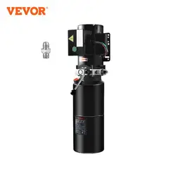 VEVOR Hydraulic Pump AC 220V Single-Acting 1.7 GPM Flow Rate 3200 PSI Max Relief Pressure for Dump Trailer Car Lifting