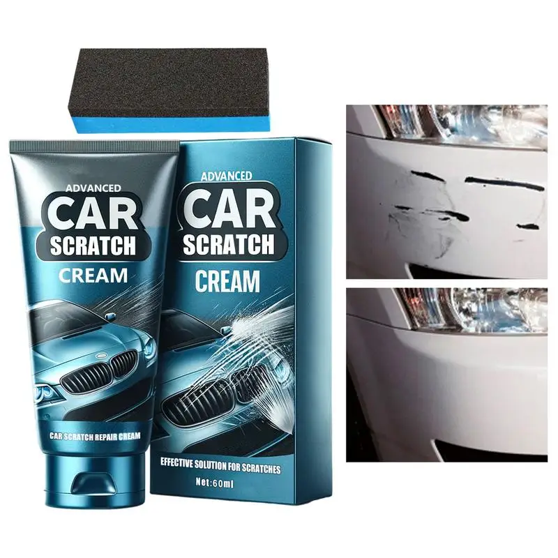 Removedor de arañazos de coche, herramientas para el cuidado de la pintura, cera de pulido, agente de pulido automotriz, 60ml