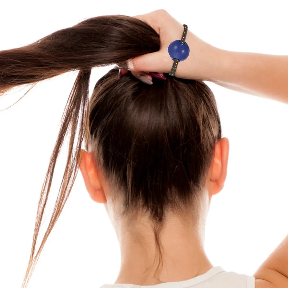 

20 шт. резинок для волос с двойными шариками, эластичные резинки для волос, стильные держатели для хвоста для женщин, для повседневного использования, декоративные