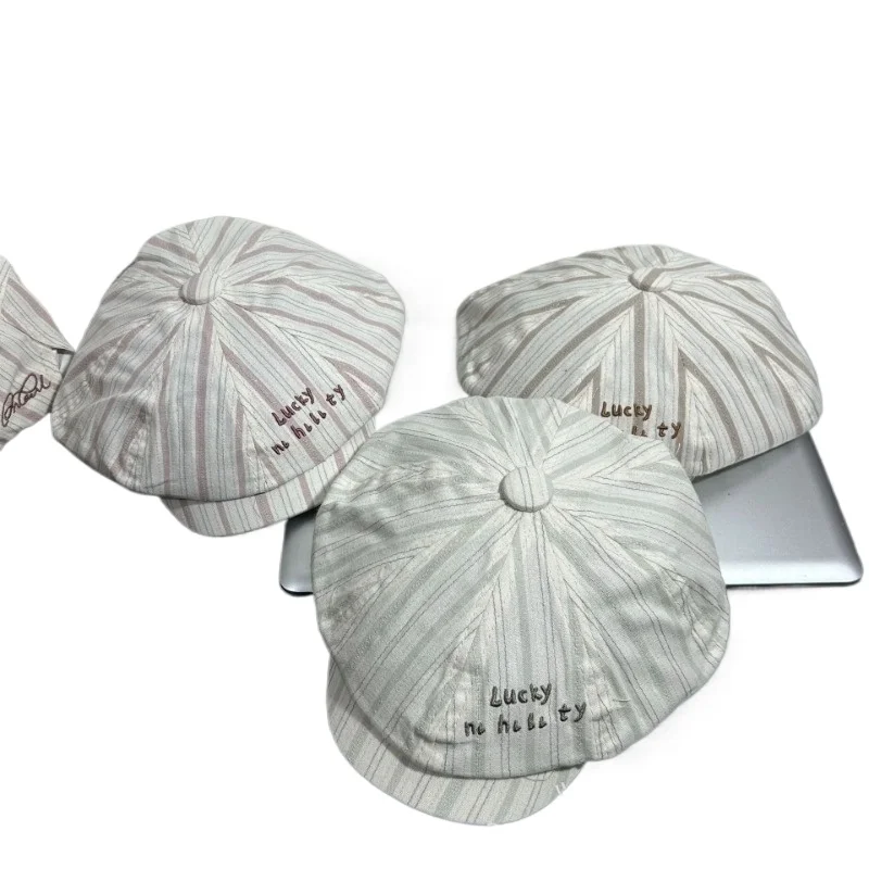 chapeu-de-jornaleiro-octogonal-de-circunferencia-de-cabeca-grande-masculino-quatro-estacoes-listrado-denim-retro-bere-pintor-chapeu-de-pico-japones