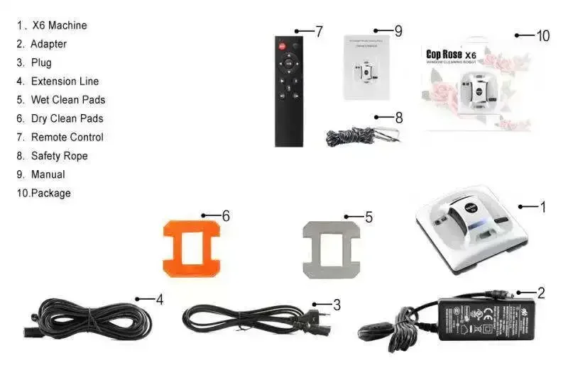 high quality Remote control Intelligent window cleaner robot clean, glass cleaner magnetic, window cleaner electr