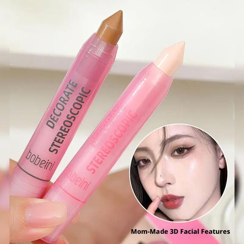 2026 New Nose Shadow Contour Pen Contour Stick Naturally 3D And Brightening Contouring Stick Cream-Textured Nose Shadow Pen