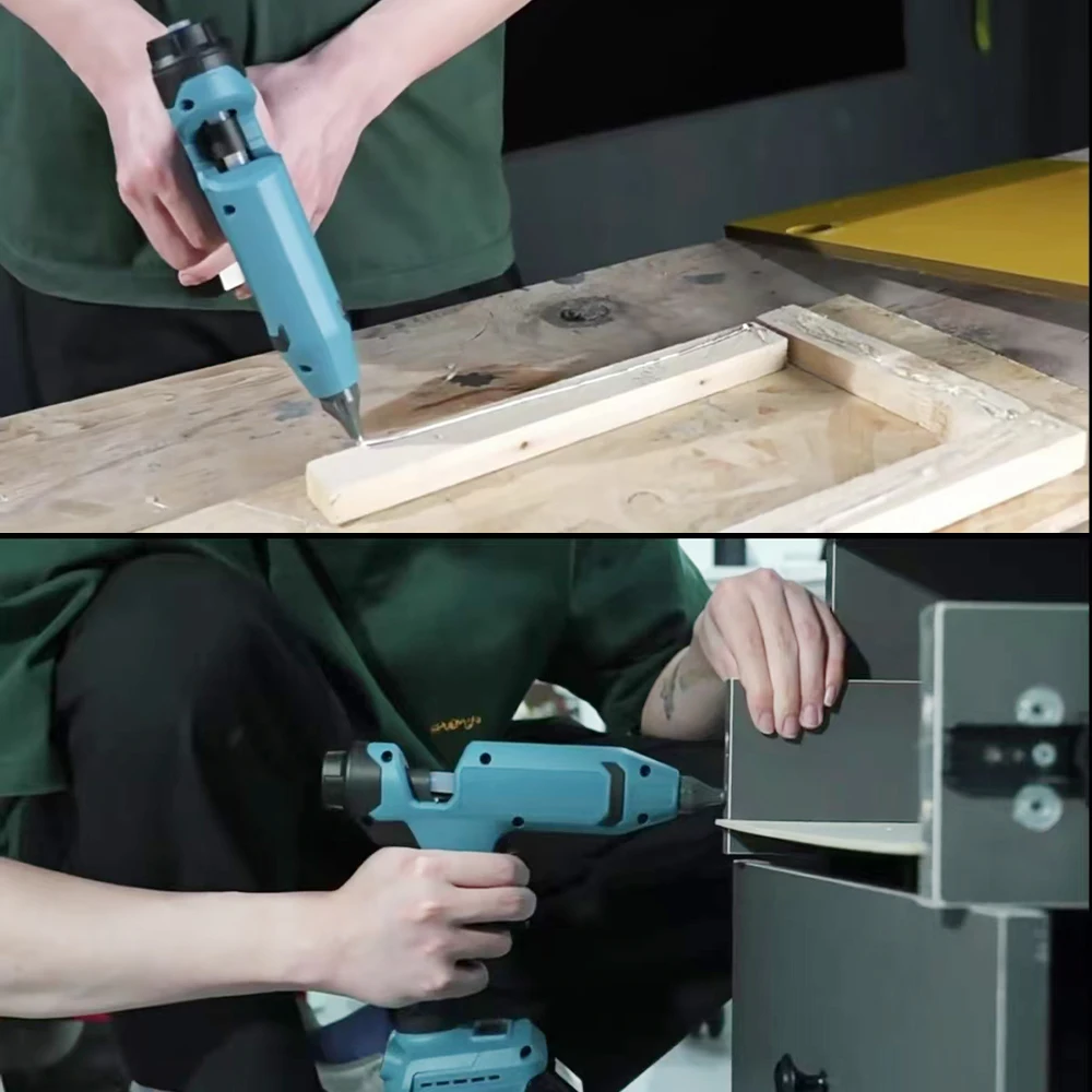 VILASTING 전기 핫멜트 글루건 무선 LED 디스플레이 조절 가능한 온도 11mm 용접 마키타 18V 배터리 핀용