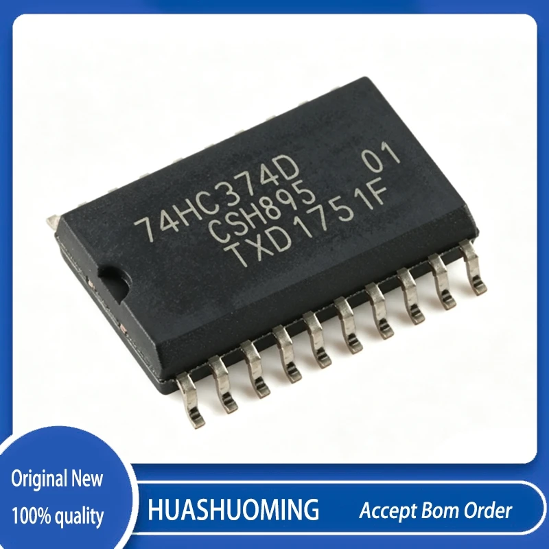 10Pcs/Lot  74HC374D 74HC374 HC374D SOP-20