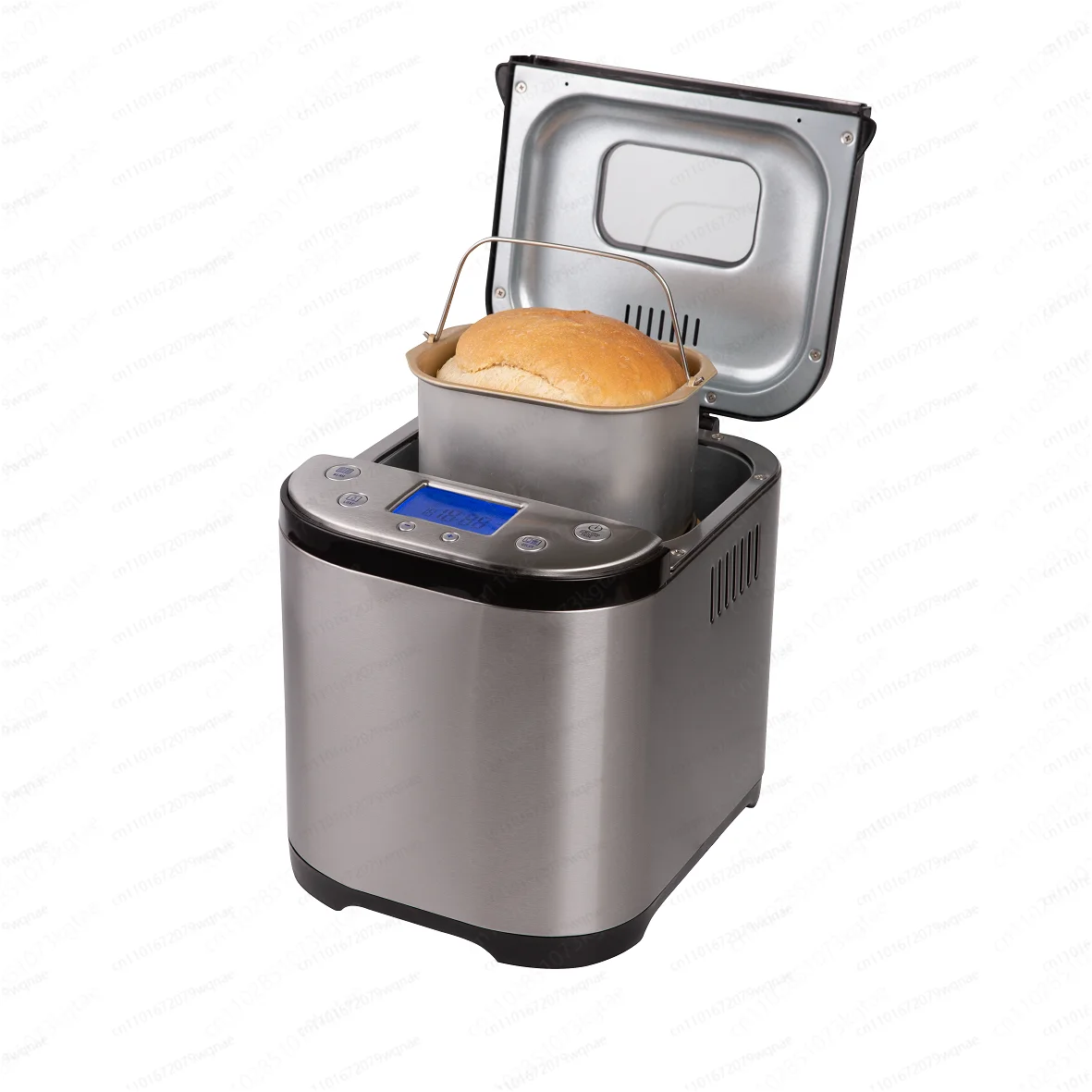 Stainless steel automatic toaster 2-pound capacity, electric portable with timing function and 60-minute insulation function