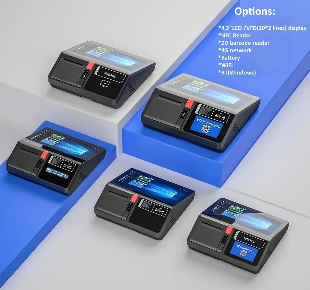 Windows 10 11.6 inch Touch Screen Pos Terminal Retail Shop Mini Desktop All in One POS Android Order Tablet Pos with NFC Reader