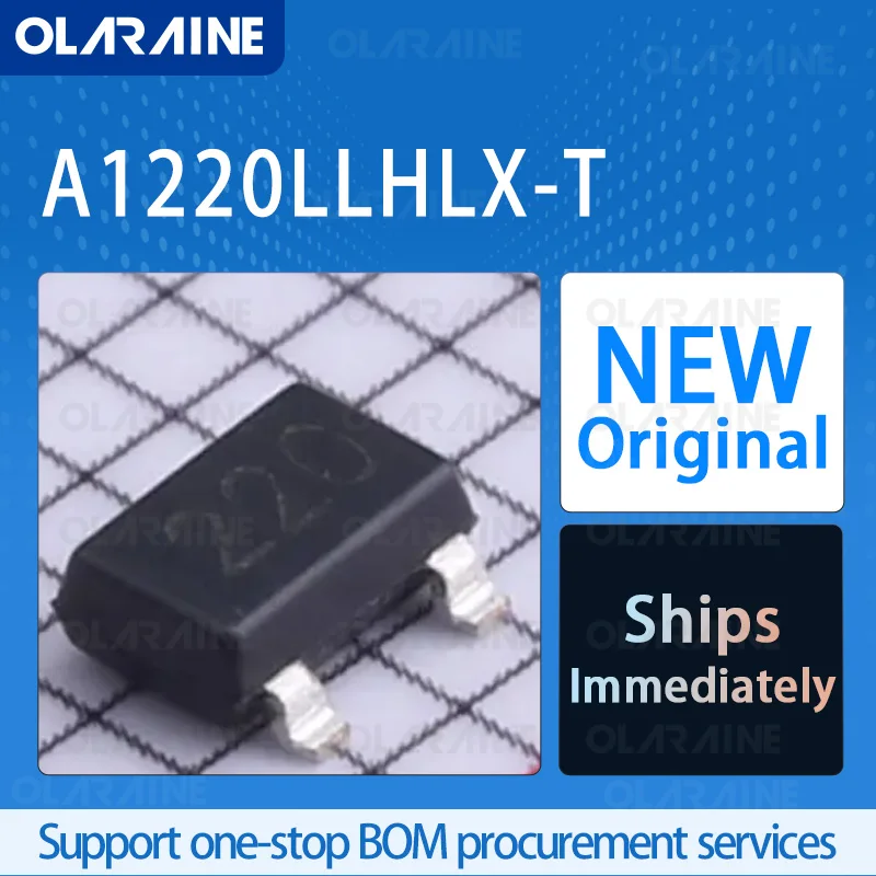 

5/10/100Pcs A1220LLHLX-T SOT-23-3 original ic chip Board interface Hall effect/magnetic sensor RoHS Current 4 mA Voltage 24 V