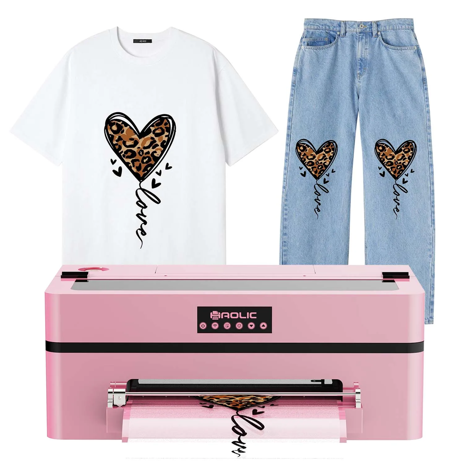 A3 Pink DTF Printer XP600 Transfer Printing Inkjet Machine Imprimante DTF For T-Shirt Production & Business Ideas