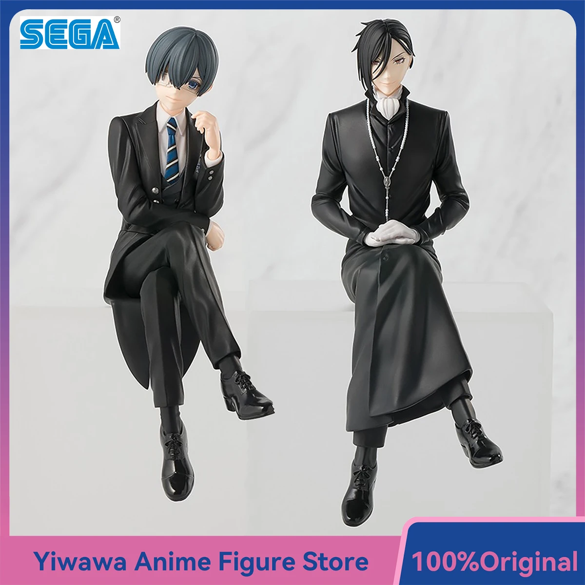 SEGA Newest Ciel Phantomhive Sebastian Michaelis Anime Figures Black Butler Boarding School Arc Ornaments Fine Collectible Toys