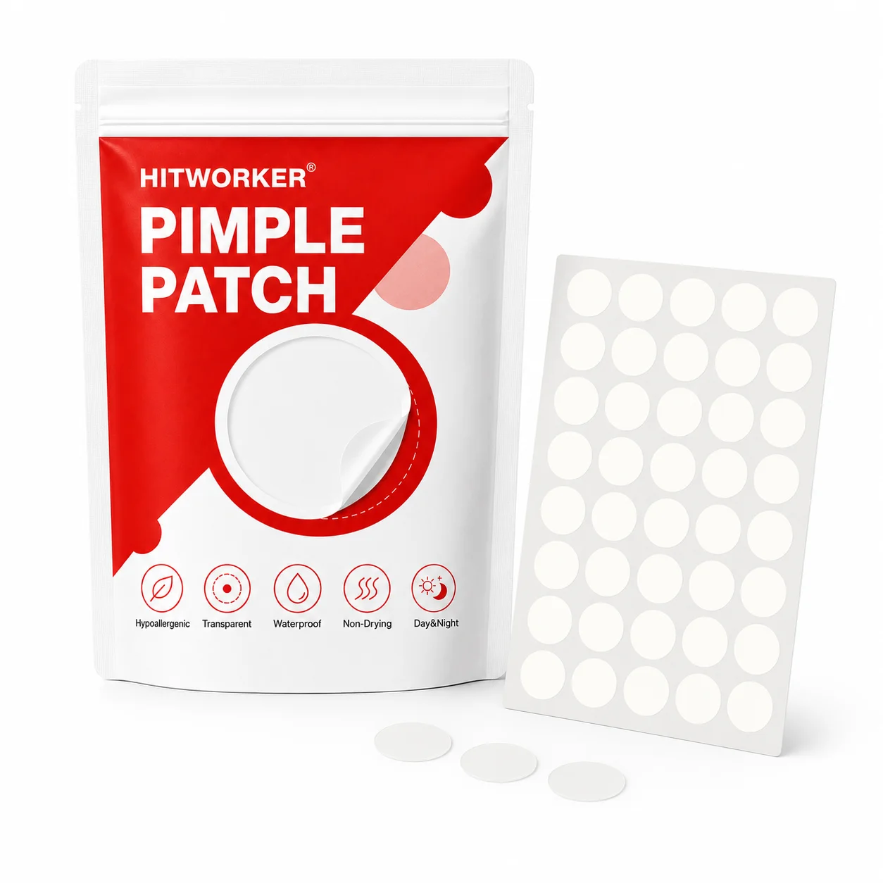 400PCS Pimple Cover Patches, Clear-Look Hydrocolloid Beauty Patches For Day And Night Use, Easy Peel Spot Cover