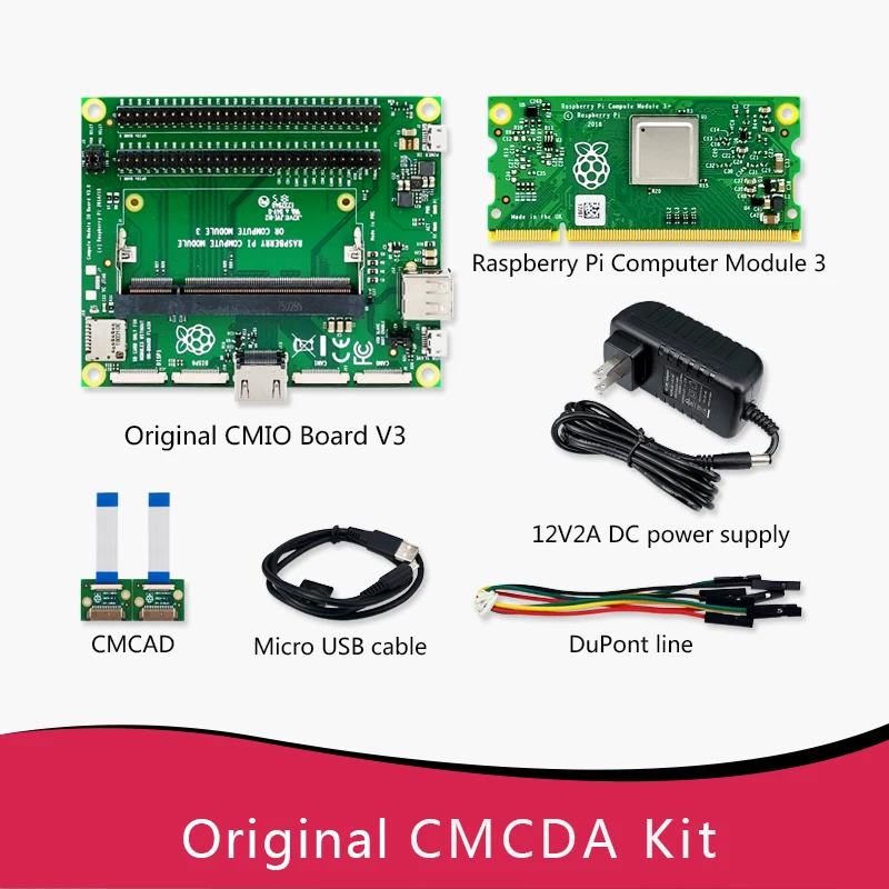 Modulo di calcolo Raspberry Pi 3 CM3 + Lite/8GB/16GB/32GB eMMC Flash Memory Broadcom ,CM3 CM1 scheda CMIO originale Kit Gateway IOT