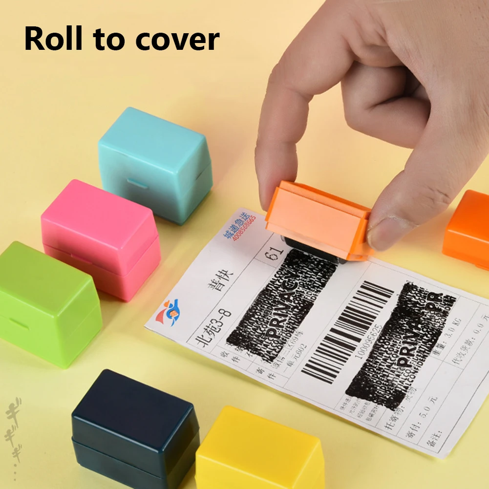 Theft Protection Roller Stamp for Privacy Confidential Data Guard Your Security Stamp Roller Privacy Seal Roller Theft Protect