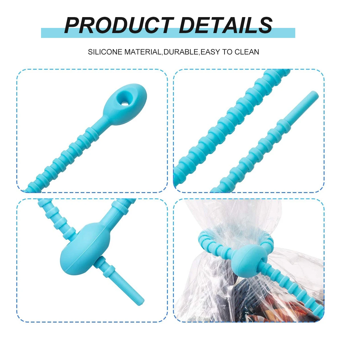 

50 Pcs Cable Ties Reusable Multifunctional Tie Reusable Multifunctional Wire ganizer Colorful Household s Food Storage