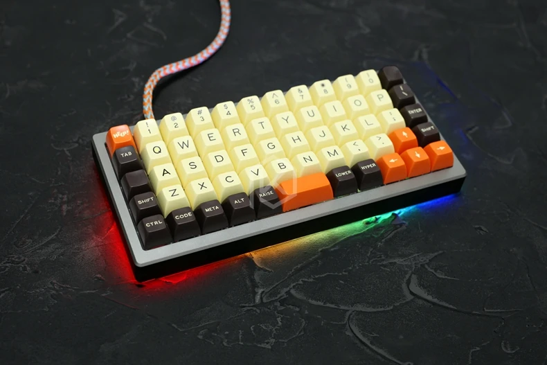 jj50 v1.0 Custom Mechanical Keyboard 50% PCB programmed 50 preonic layouts bface firmware with rgb bottom underglow led