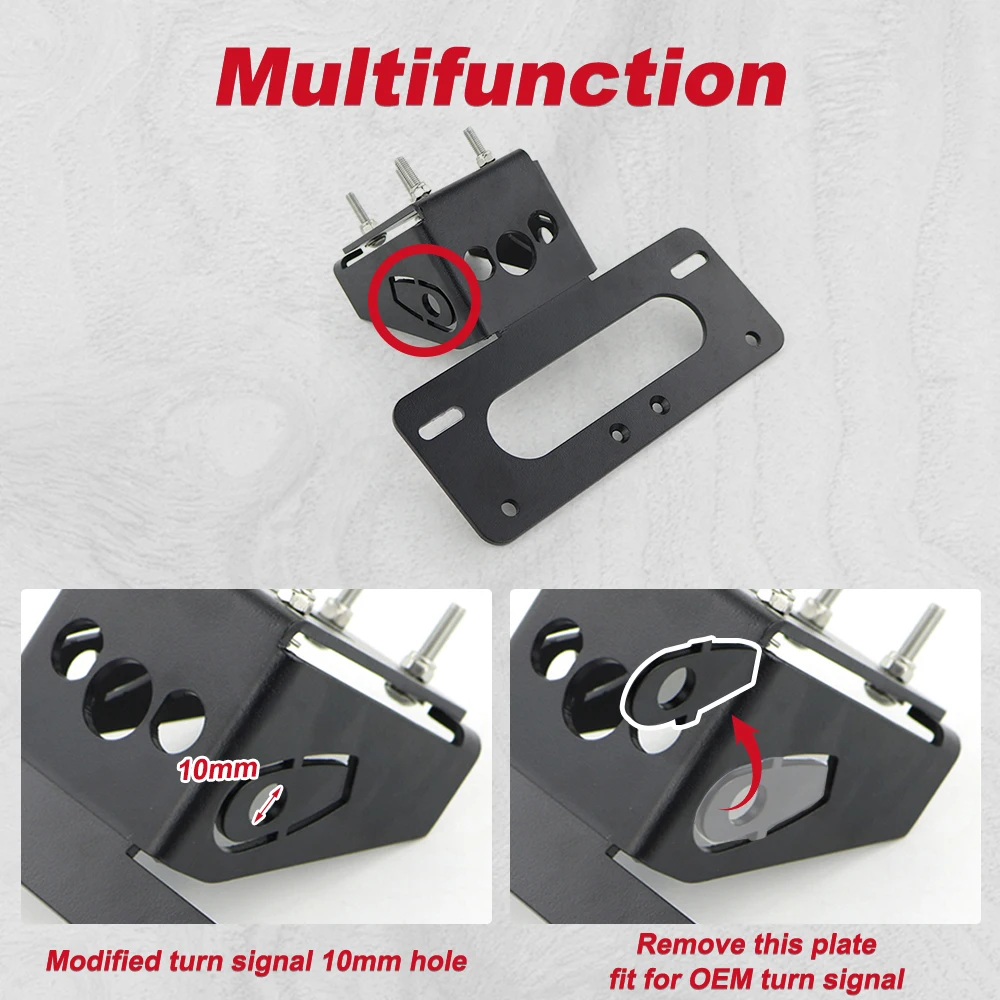 Fit Für Kawasaki Z1000 2013 Ninja1000 Z1000SX 2011-2022 Hinten Schwanz Ordentlich Registrierung Kennzeichen Halter Fender Eliminator kit