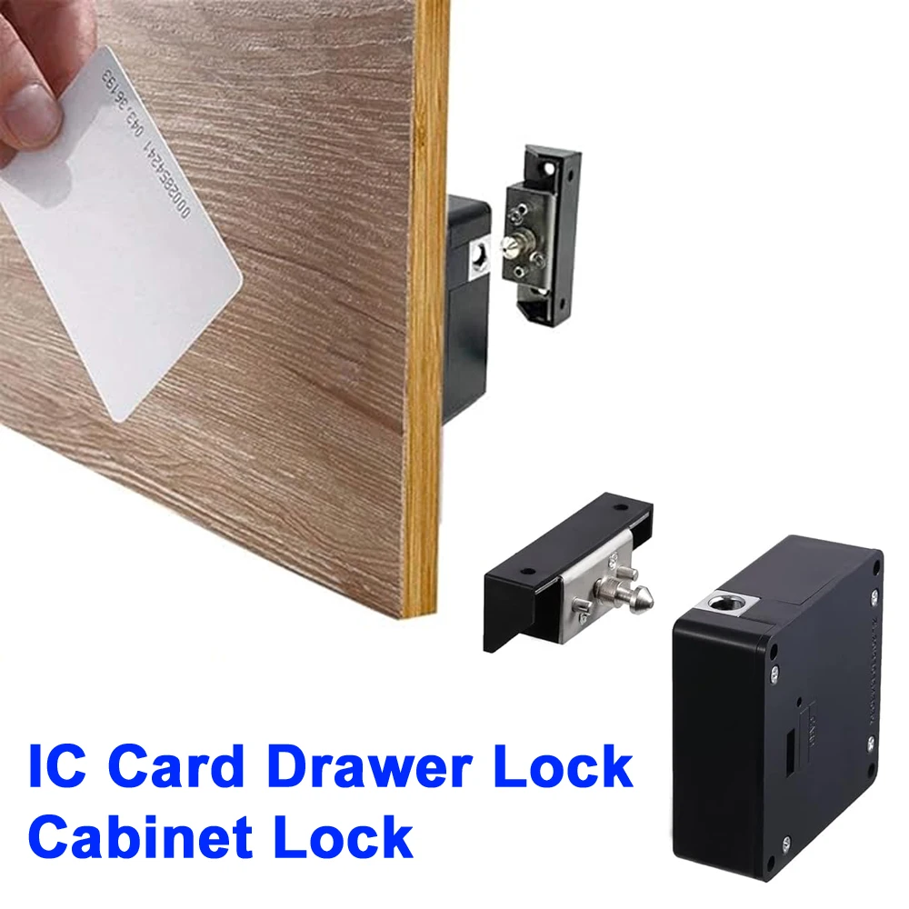 RFID Digital Electronic Lock DIY Hidden IC Card Drawer Lock Cabinet Lockers for Valuables Privacy and Security Protection