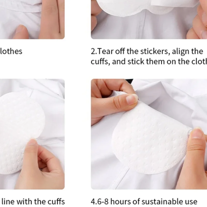 

50Pcs Unisex Sweat Pads Summer Deodorants Underarm Anti Perspiration Sweat Pads Disposable Armpit Absorb Sweat Shield Pads