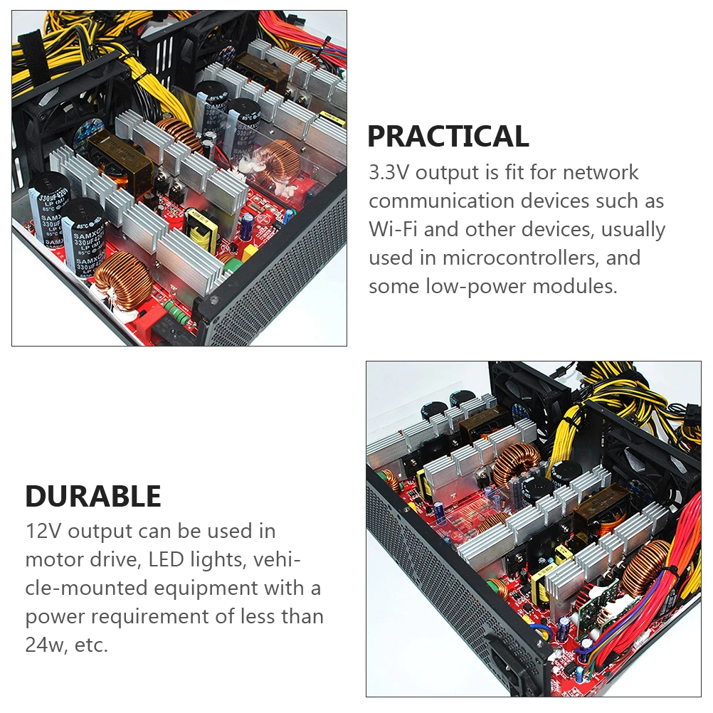 

Voltage Regulator Board 1.8V-10.8V Adjustable Power Supply Atx Board 3.3V 5V 9V 12V Outputs
