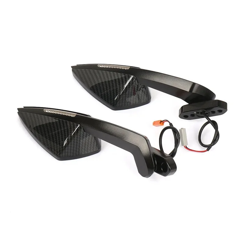 

Lasting For Kawasaki ZX-6R Rearview Mirrors For Kawasaki ZX-6R Rearview Mirrors With Turn Signals LED Motorcycle Accessories