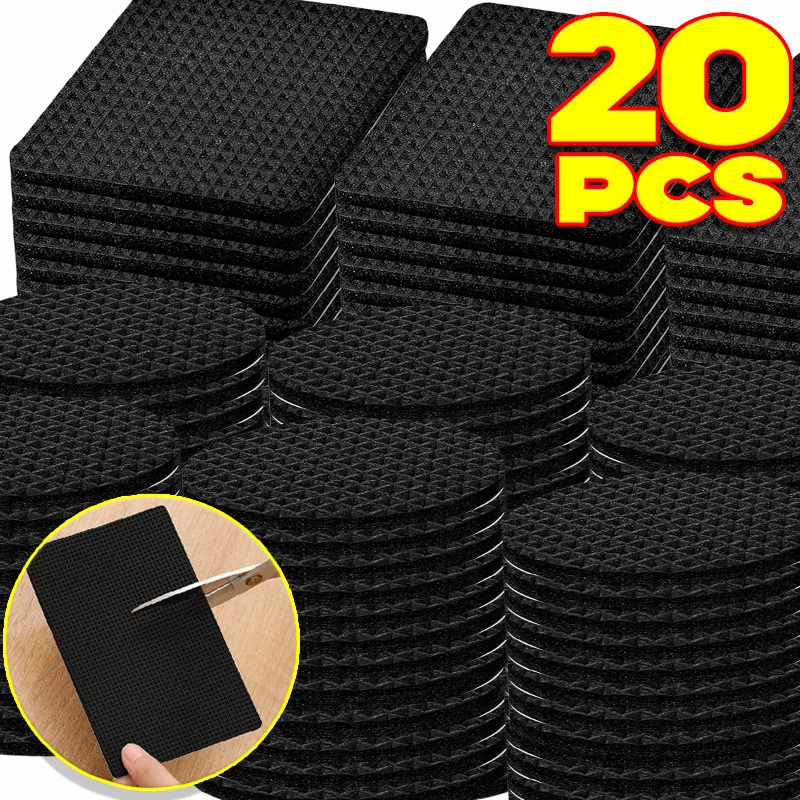 

1/20 шт. подушечки для ножек мебели, самоклеящиеся резиновые подушечки для ножек стула, режущие защитные коврики для пола, бампер, демпфер, стол, противоскользящий коврик