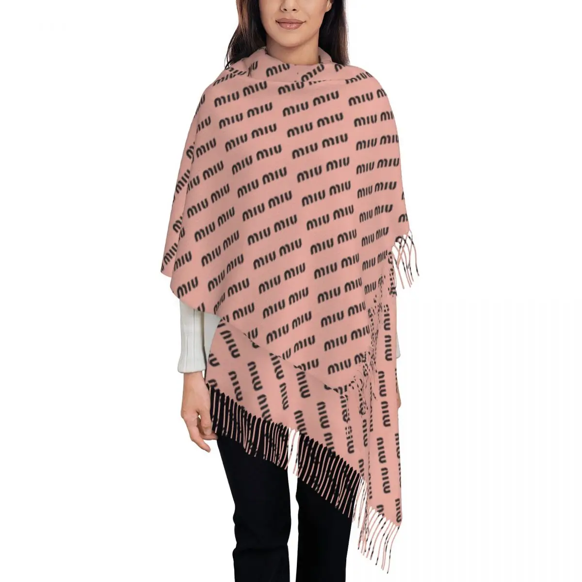 

Keep Warm Scarf Winter Fashion Luxury Logo Shawl Wrap Doodle Custom Bufanda Womens y2k Funny Scarves Wraps