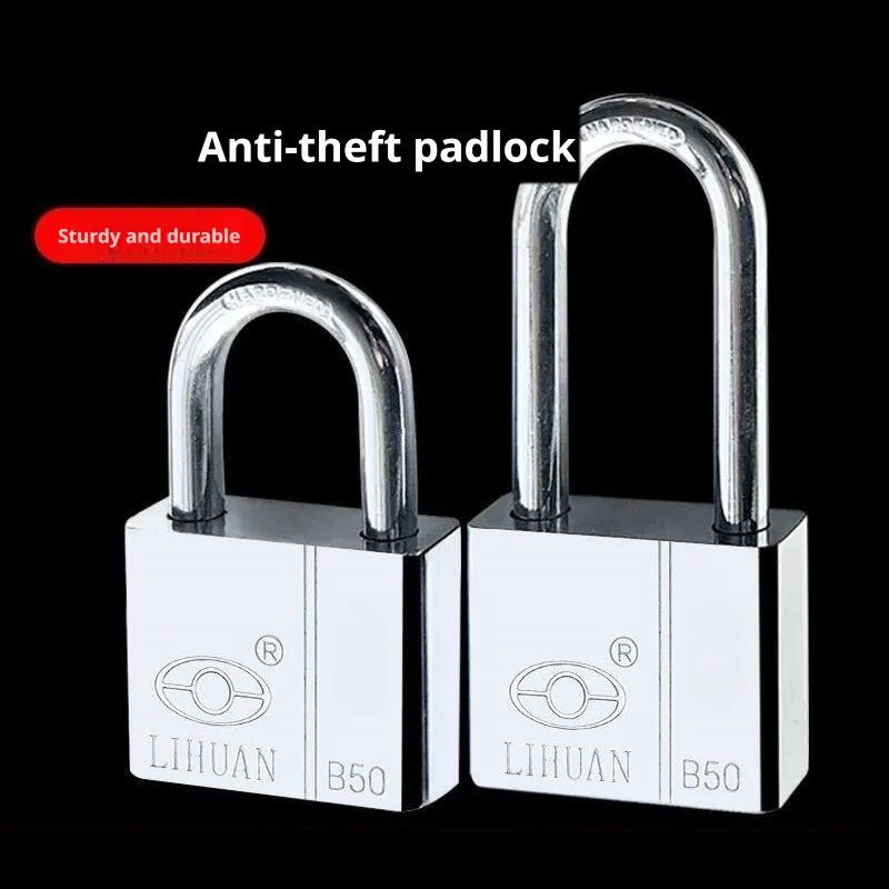Heavy-Duty Stainless Steel Padlock Household Anti-Theft Anti-Pick Locks Dormitory Waterproof Rustproof Locks for Lockers