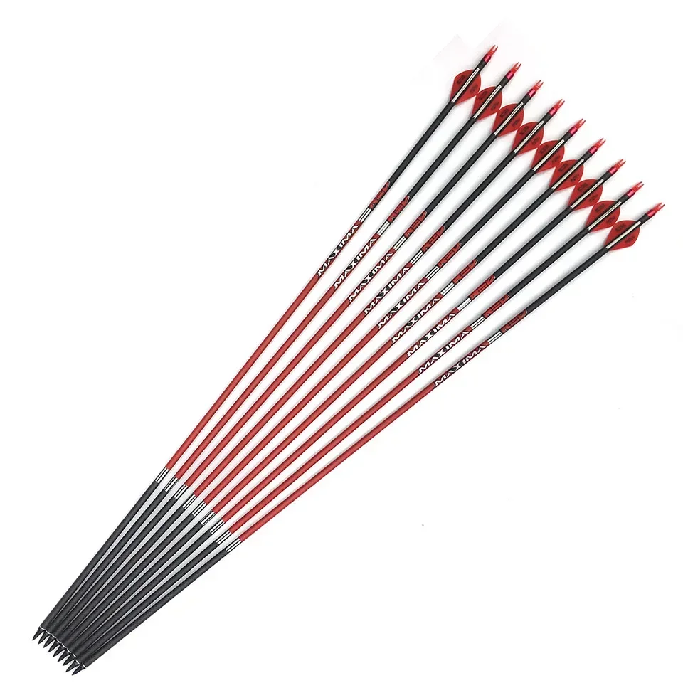 Archery 1k 6PCS Carbon Arrow 32inch Spine 400 Arrows Bow Shooting Hunting