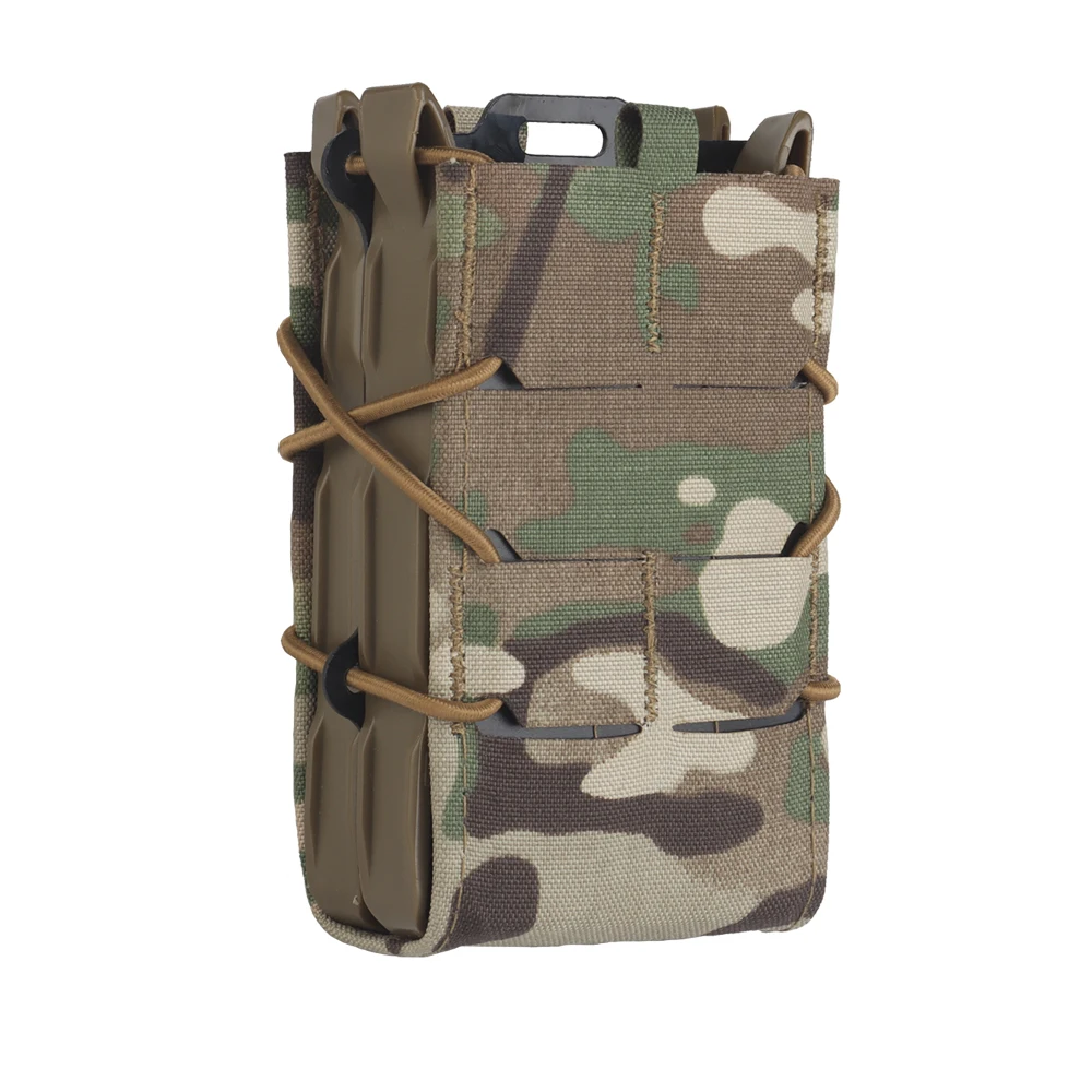Pochette Double pour chargeur tactique M4 AR15, pour fusil de chasse, sac magnétique à dégagement rapide pour gilet Airsoft, porte-plaque, équipement Molle, 5.56 7.62