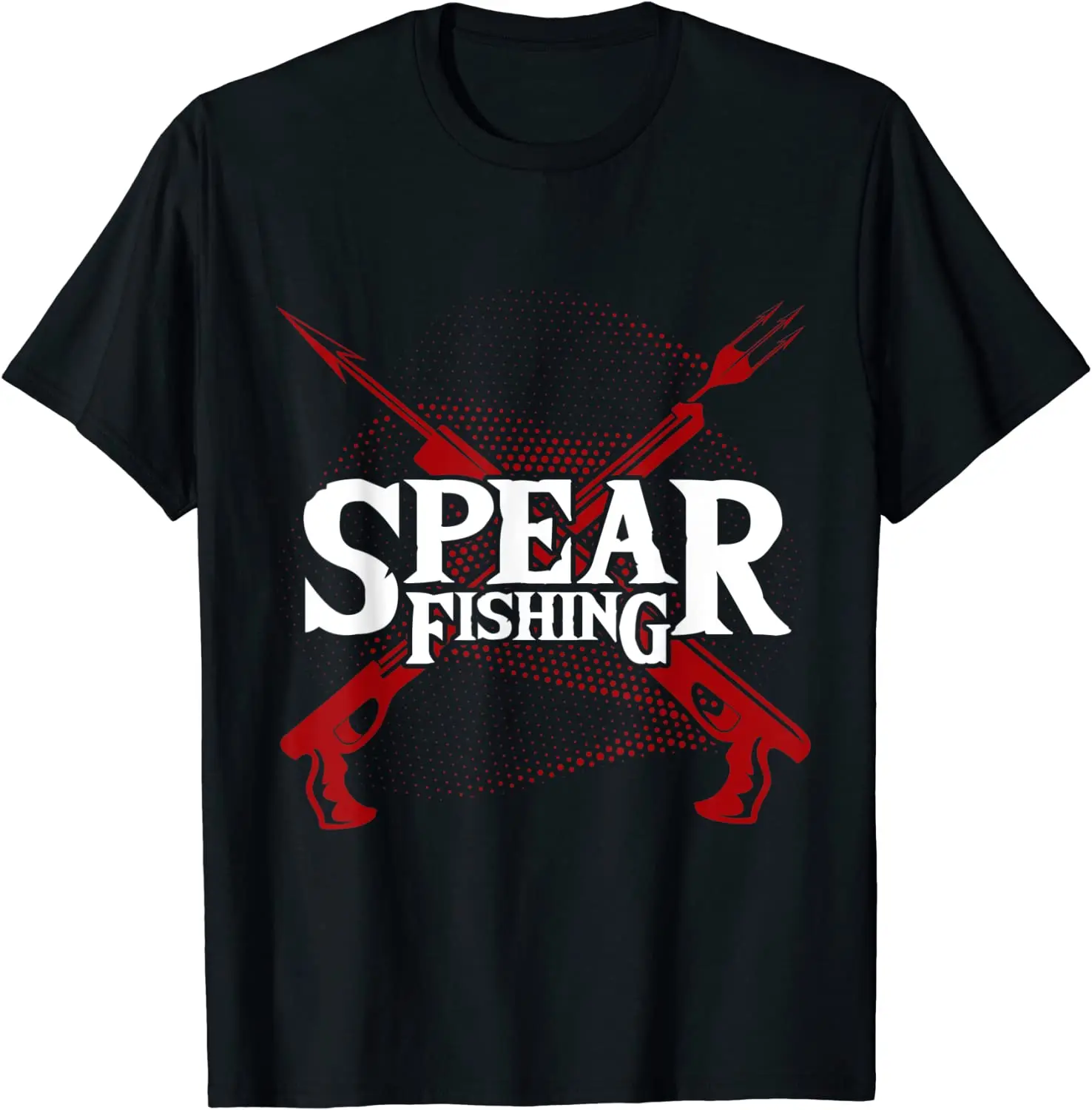 Crossed Speargun Spearfishing Fishing Spear Fisherman Gift T Shirt New 100% Cotton Short Sleeve O-Neck T-shirt Casual Mens Top