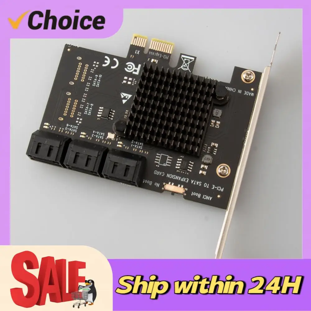 

PCI-E 1X to SATA3.0 6 Port Expansion Card 6Gbps for Windows Desktop Computer Kit