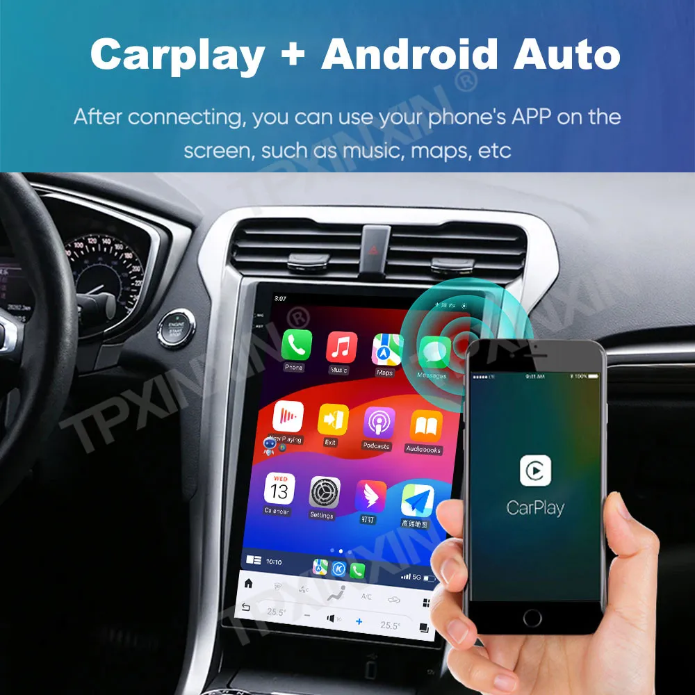 

13.6" Android 13 Auto GPS Navigation For Ford Mondeo 2013-2021 CarPlay Mirror Link Car Radio Stereo Multimedia Player Head Unit